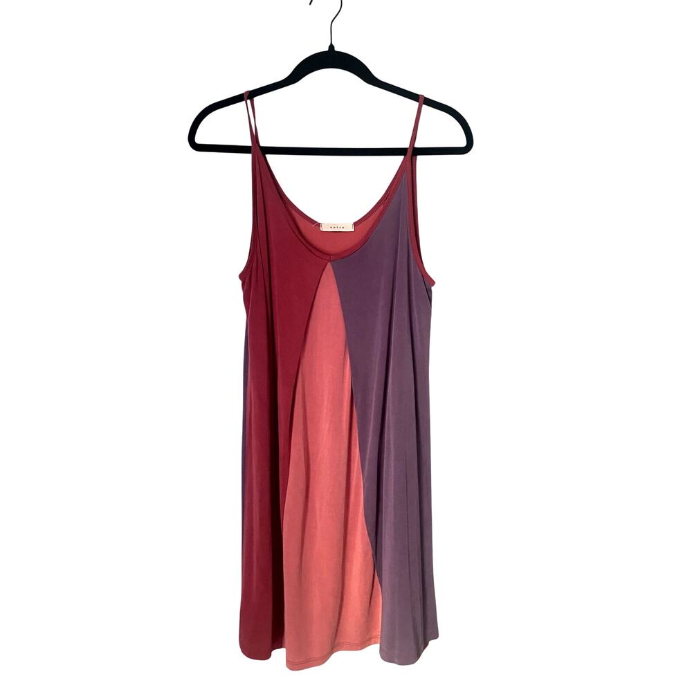 Entro Colorblock Tank Lightweight mini dress-size medium